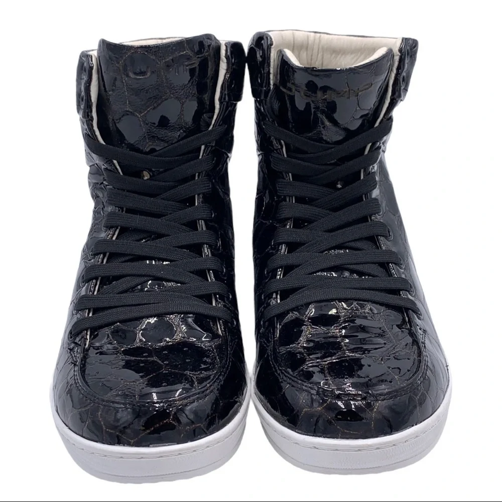 JUMP High Top Leather Lace Up Leather Sneakers Size 9 NEW - Picture 3 of 7